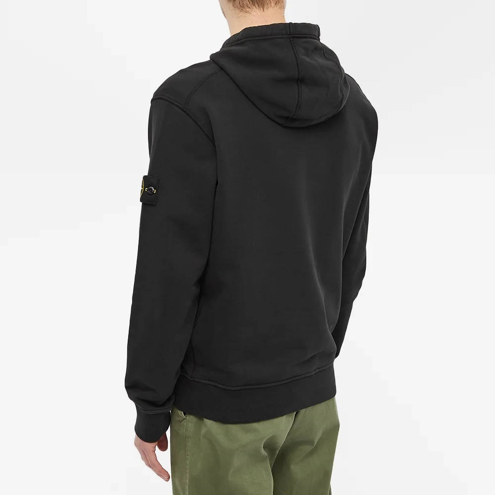 Stone island garment dyed popover shirt online