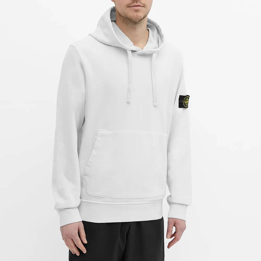 Stone island garment dyed popover online hoody