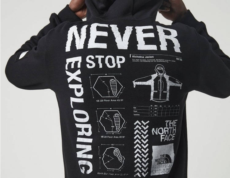 The North Face Black Box Galahm Hoodie Black Detail