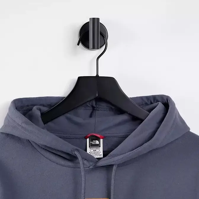 The north face embroidered hot sale box logo hoodie sweatshirt