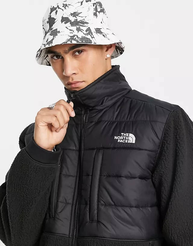 the north face denali insulated fleece jacket in beige