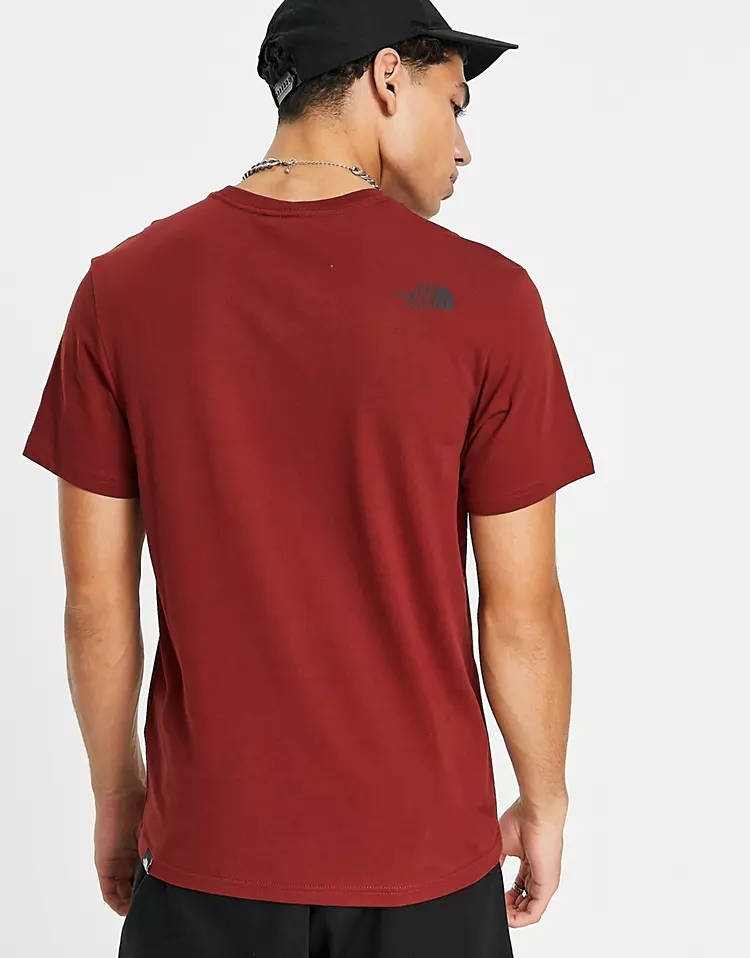 The North Face Fine T-Shirt Brick House Red Back