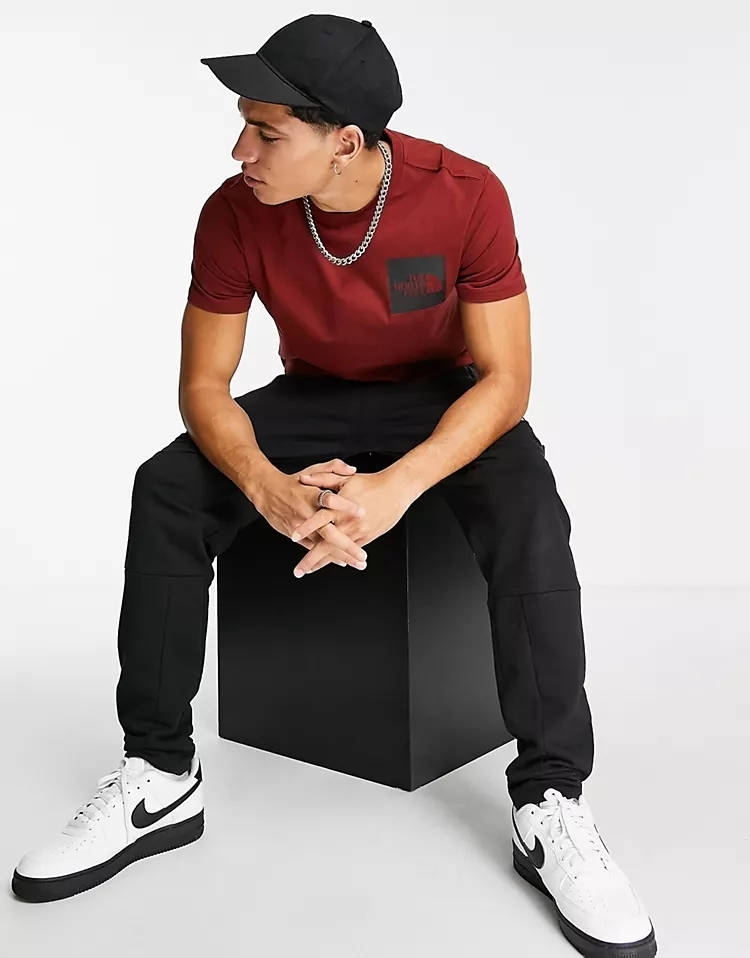 The North Face Fine T-Shirt Brick House Red Full