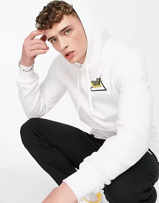 The North Face Playful Logo Hoodie White Front