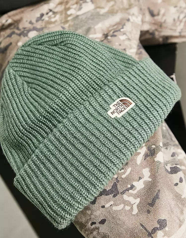 The North Face Salty Dog Beanie Laurel Wreath Green Front