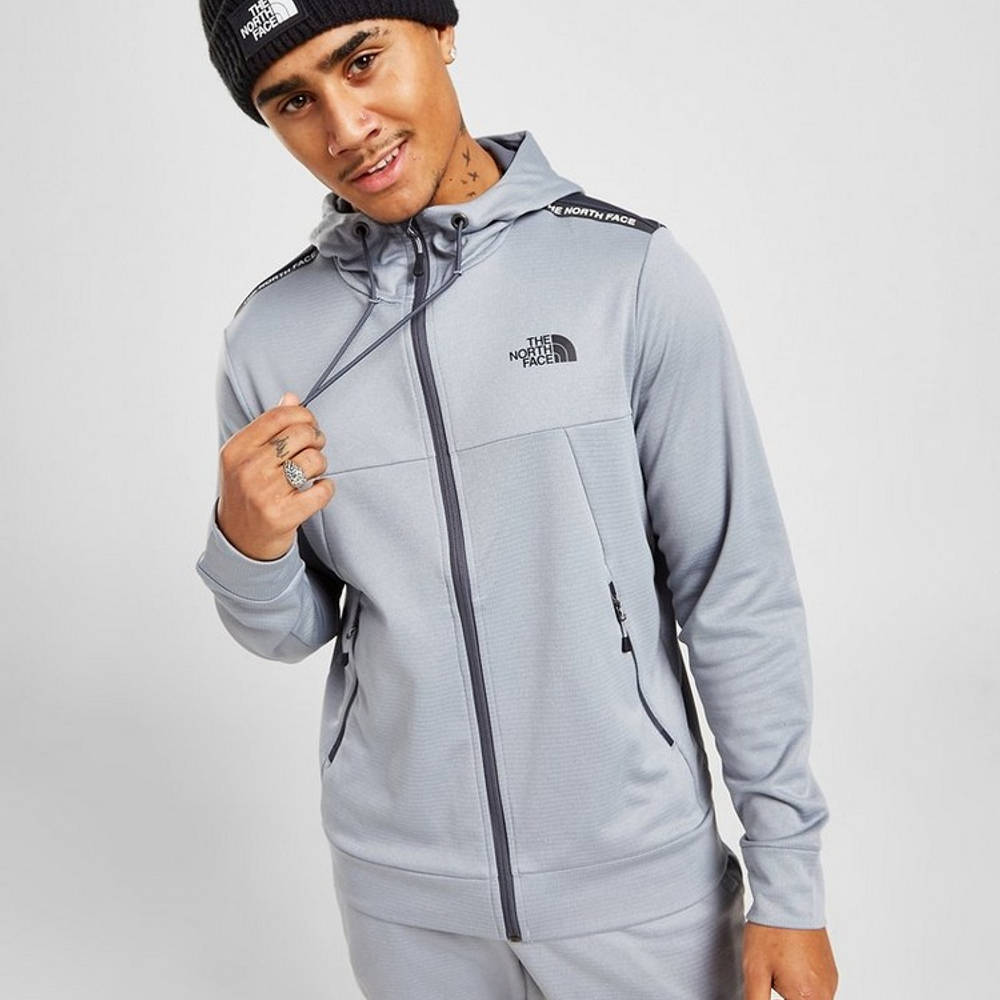 the north face men's train n logo full zip hoodie