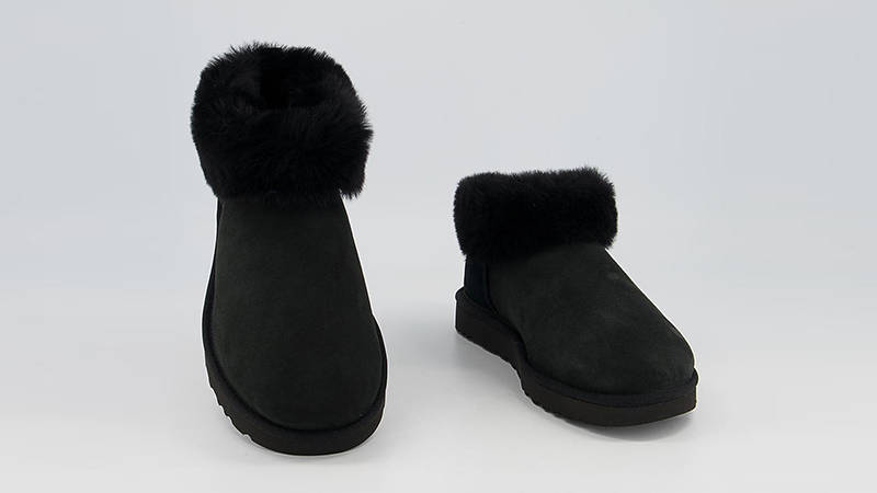 UGG Classic Ultra Mini Fluff Boots Black Where To Buy 1122390-BLK