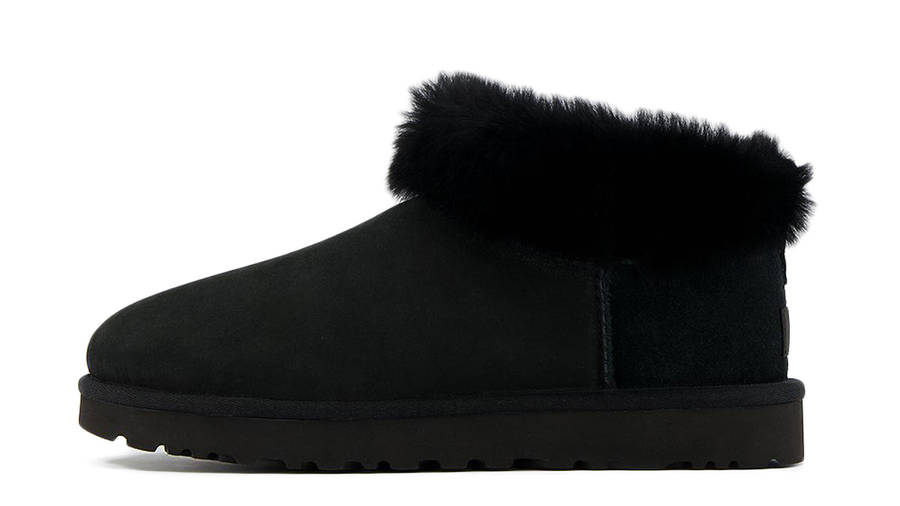 UGG Classic Ultra Mini Fluff Boots Black | Where To Buy | undefined ...