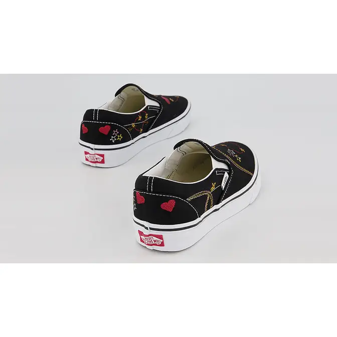 Vans Classic Slip On Black Gold Star