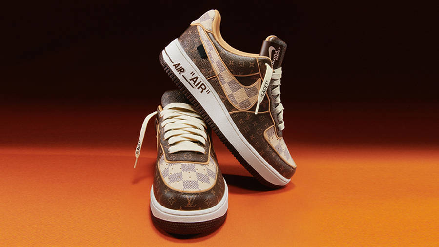 Virgil Abloh x Louis Vuitton x Nike Air Force 1 Brown | Where To Buy ...