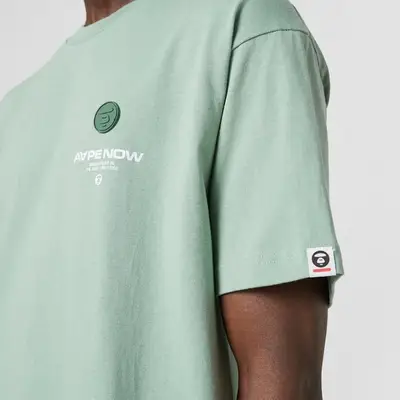 AAPE Back Logo T-Shirt Green Detail