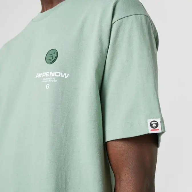 AAPE Back Logo T-Shirt Green Detail