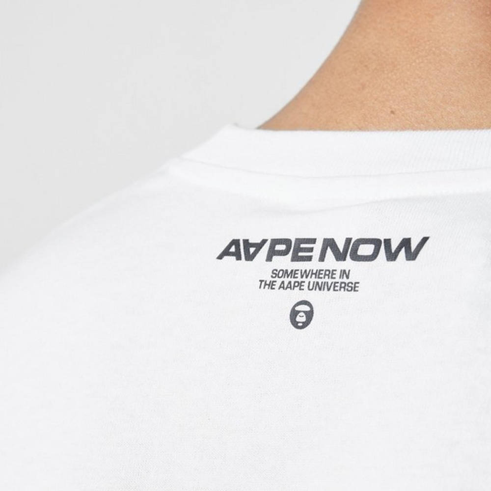 AAPE Logo T-Shirt - White | The Sole Supplier