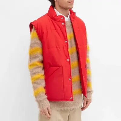Columbia omni-tech titanium jacket куртка жіноча лижна коламбія Oversize Padded Face Vest Bright Red Front