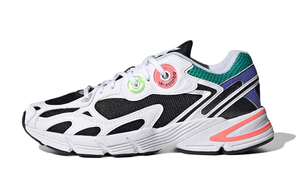adidas Astir White Black Acid Red