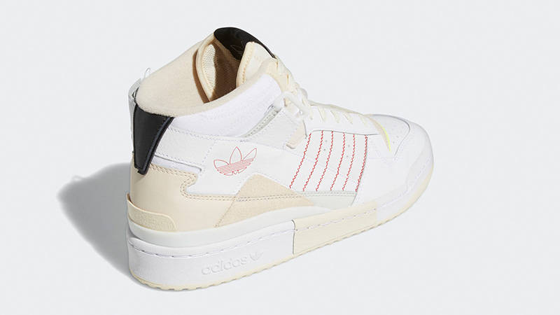 adidas Forum Exhibit Mid White Black Red GZ0946 BACK