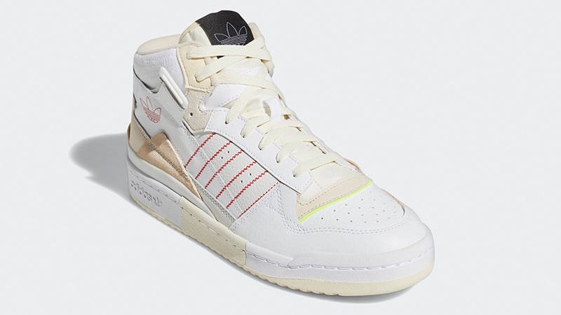 adidas Forum Exhibit Mid White Black Red GZ0946 FRONT