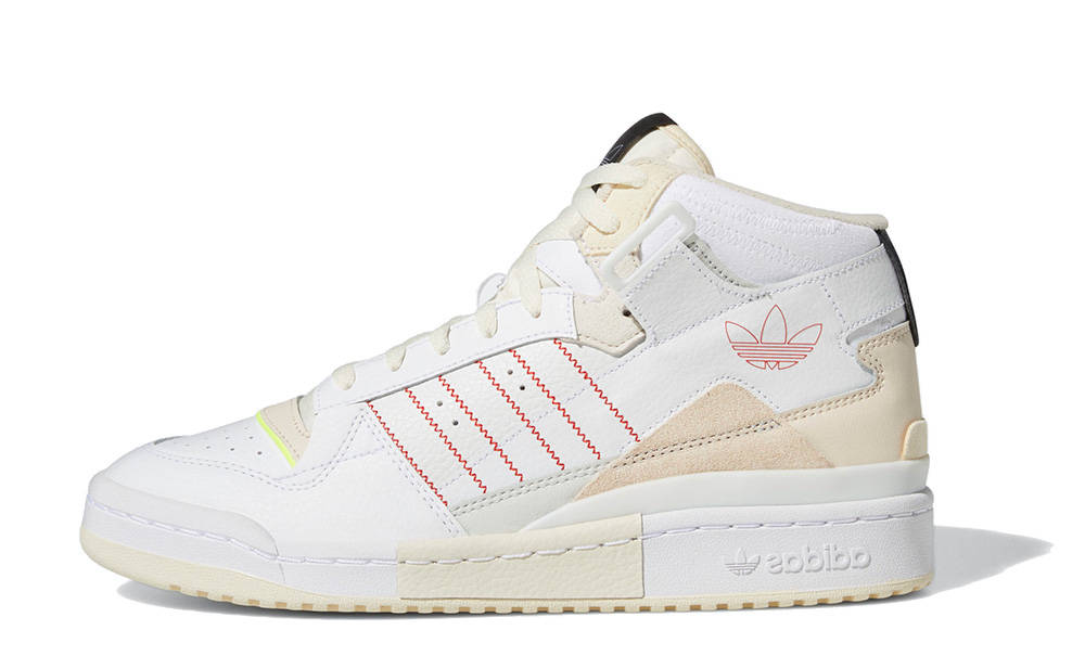 adidas Forum Exhibit Mid White Black Red