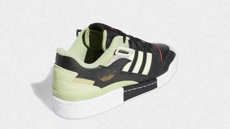 adidas Forum Exibit Low Black Lime GZ0936 back