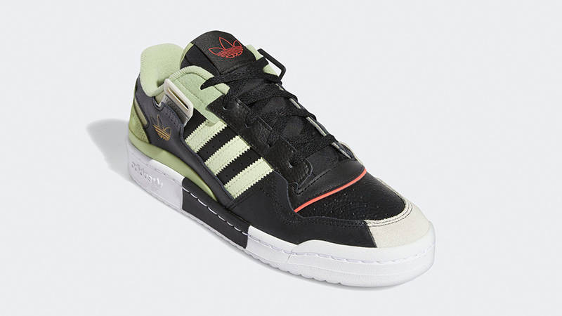 adidas Forum Exibit Low Black Lime GZ0936 front