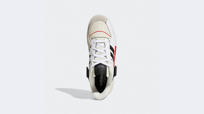 adidas Forum Exibit Low White Black Red GZ0937 middle