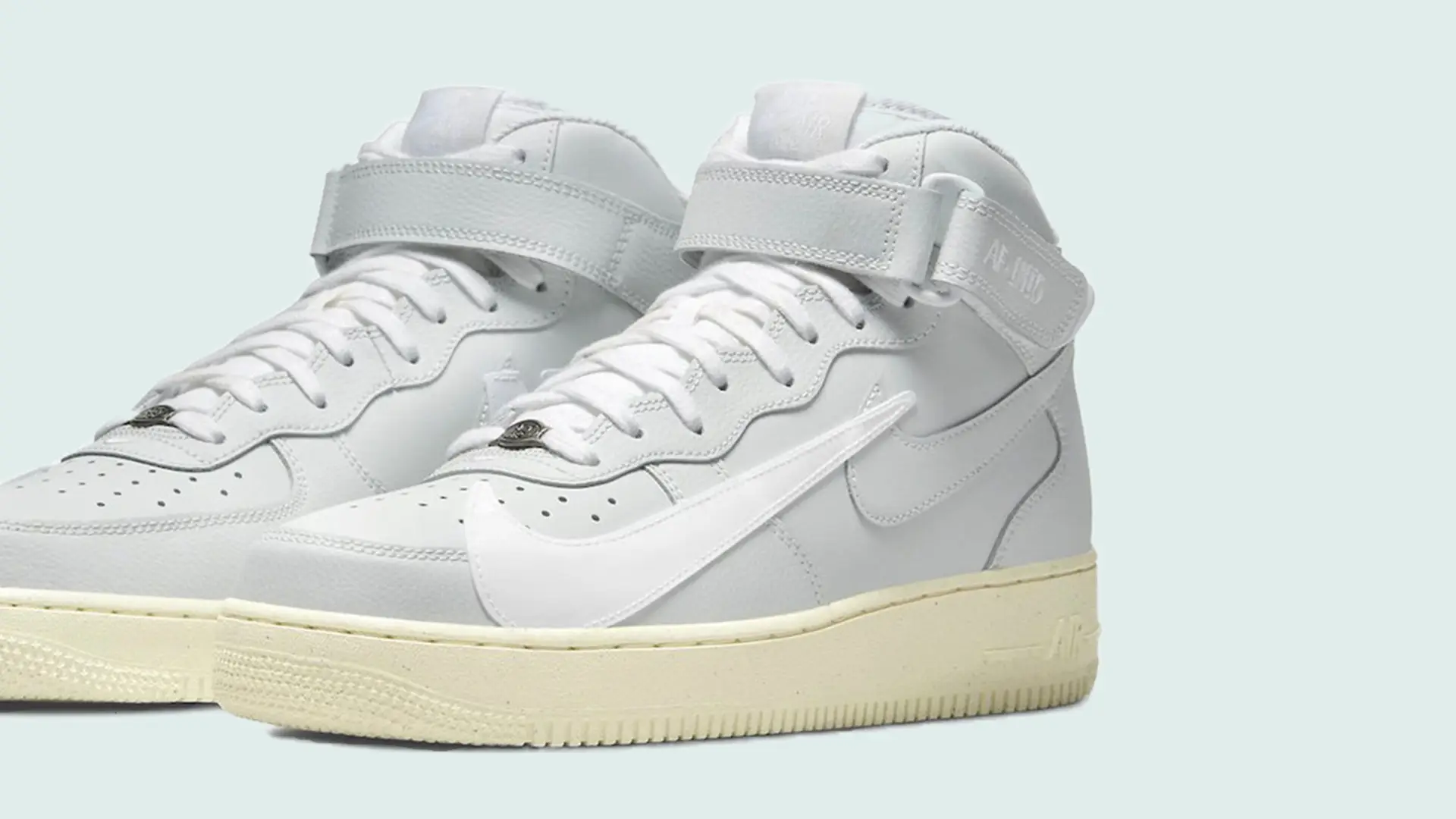 Oversized Details Decorate the Nike Air Force 1 Mid 