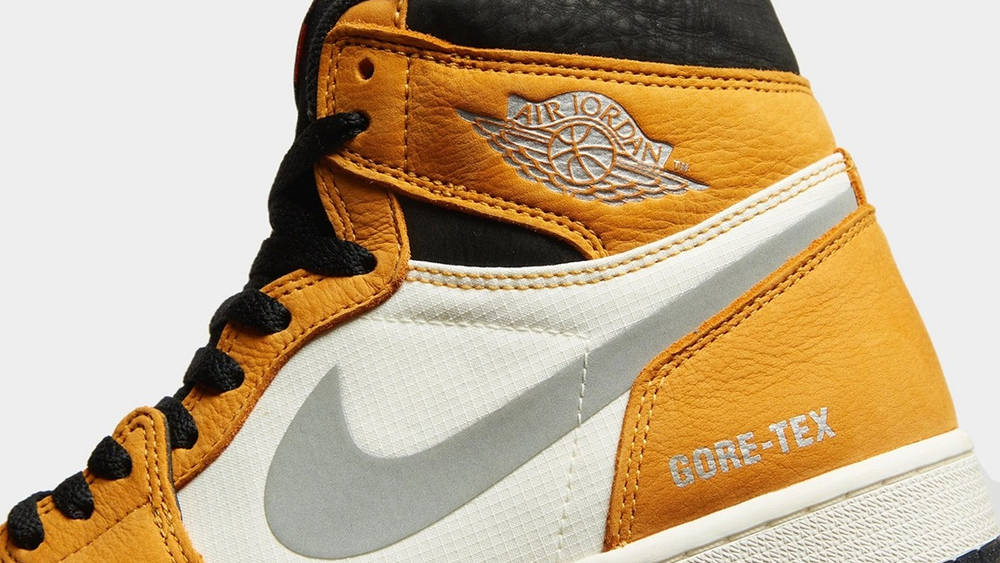 Image via brandon1an Air Jordan 1 Element GORE-TEX Light Curry Close Up