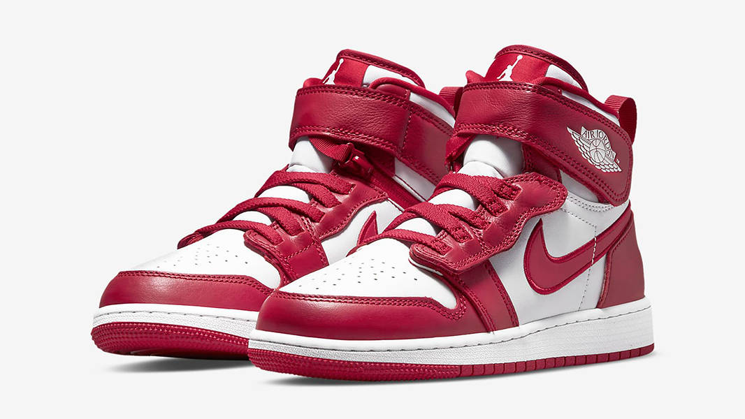 Air Jordan 1 Hi FlyEase GS White Cardinal Red