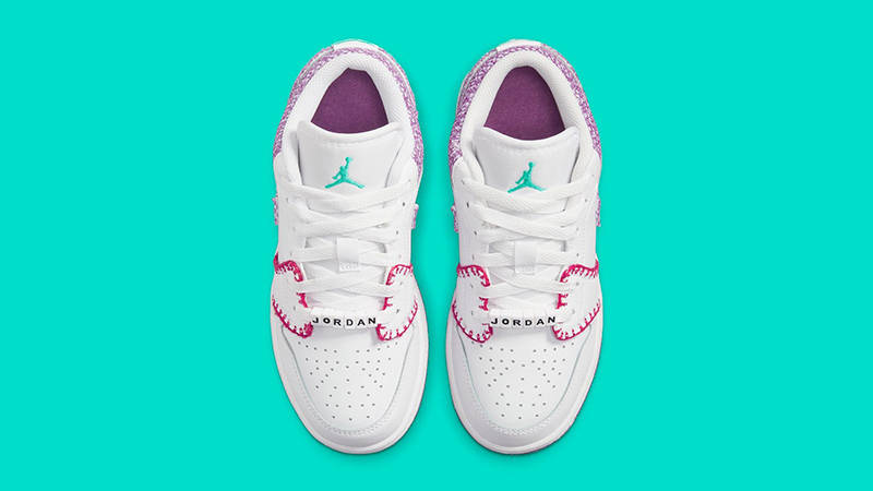 jordan 1 low white green pink