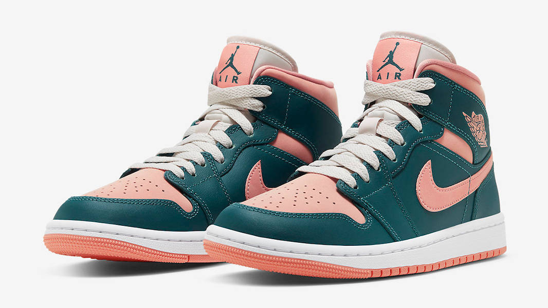 Air Jordan 1 Mid Dark Teal Green BQ6472-308 Side