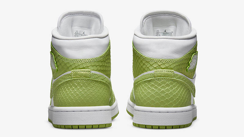 Air Jordan 1 Mid Green Python Back