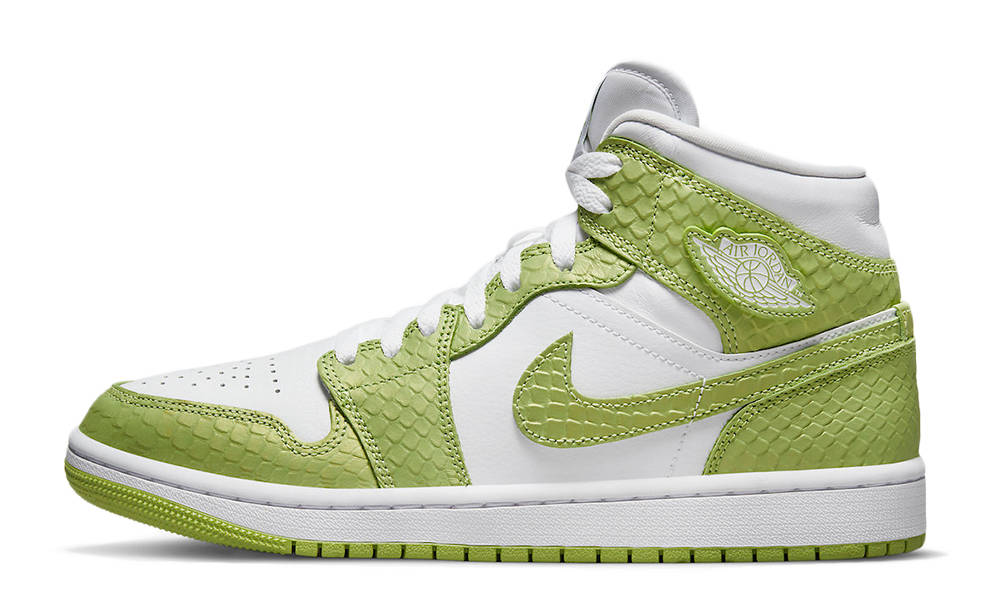 Air Jordan 1 Mid Green Snakeskin DV2959-113