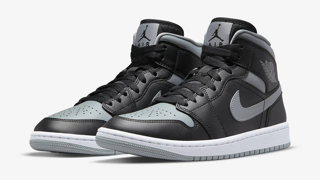 Air Jordan 1 Mid Grey Black BQ6472-007 Side