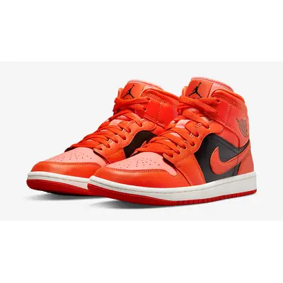 Air Jordan 1 Mid Orange Black | Where To Buy | DM3381-600 | The Sole ...