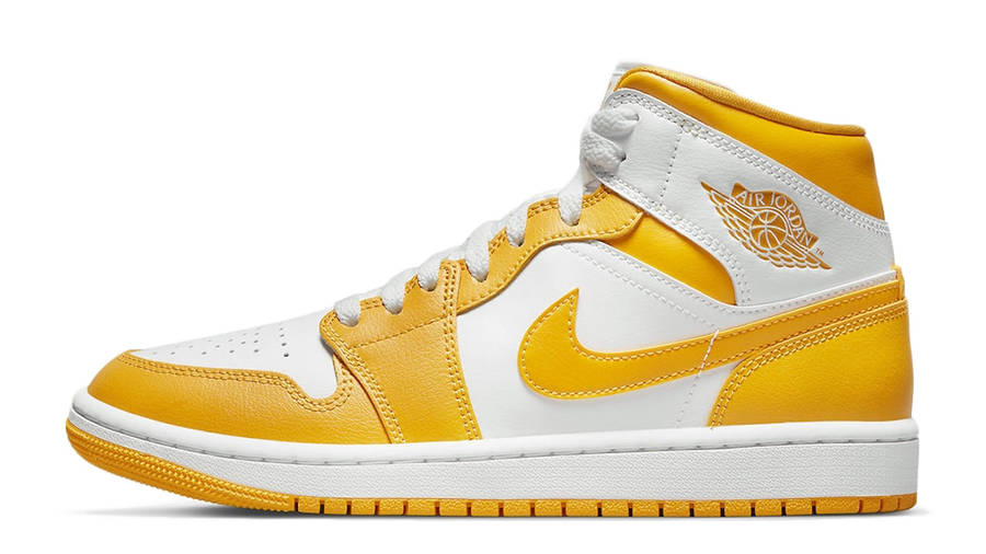 jordan mid yellow white