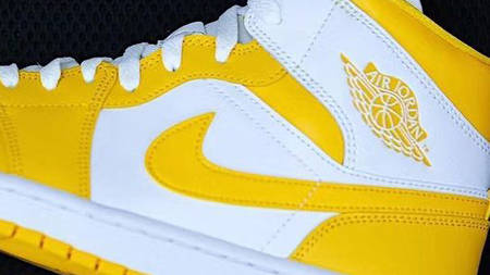The Air Jordan 1 Mid Surfaces in a "Yellow/White" Colourway The Air Jordan 1 Mid Surfaces in a "Yellow/White" Colourway