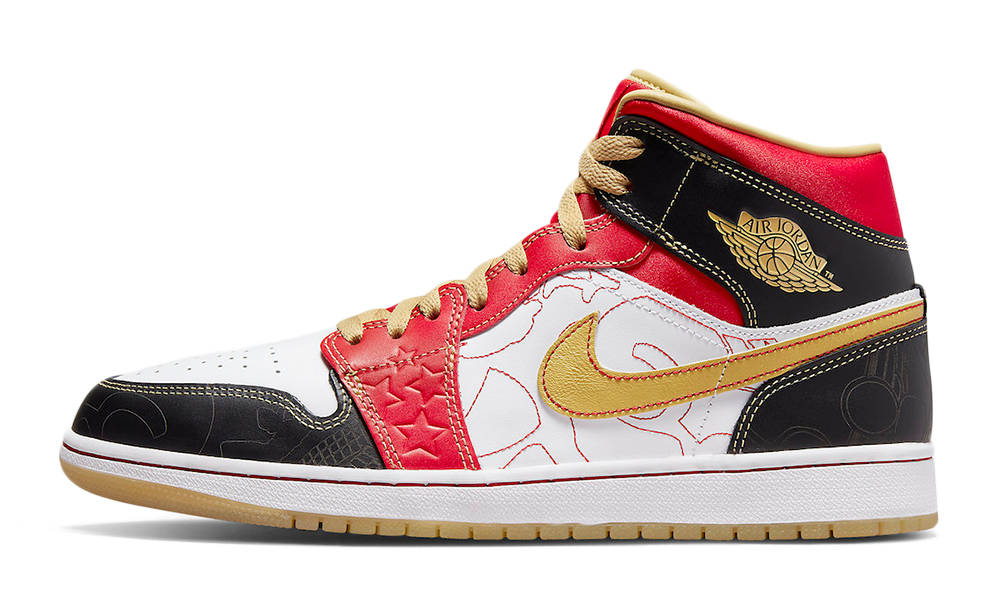 Air Jordan 1 Mid XQ White Gold Dust
