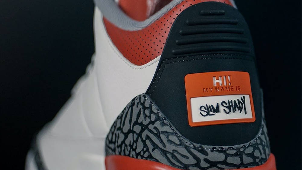 Image via Eminem air jordan 3 slim shady 2