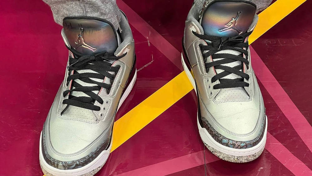 Image via English Sole Air Jordan 3 Space Hippie Sample Colourrway