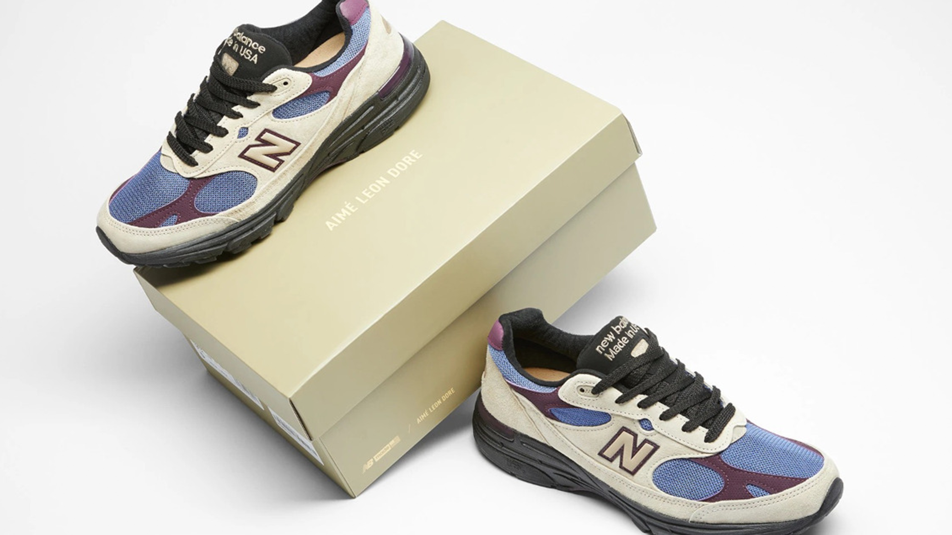 Aime Leon Dore x New Balance 993 White Blue