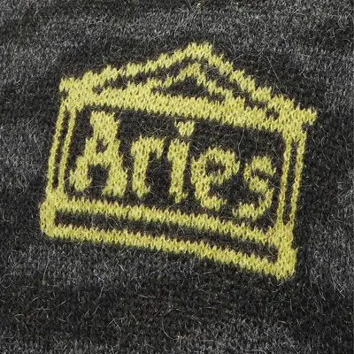 Aries Kurt Knit Top Grey Detail
