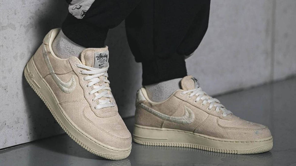 Best Air Force 1 Colorways &#8211; Stussy x Nike Air Force 1 Fossil Stone (2020)