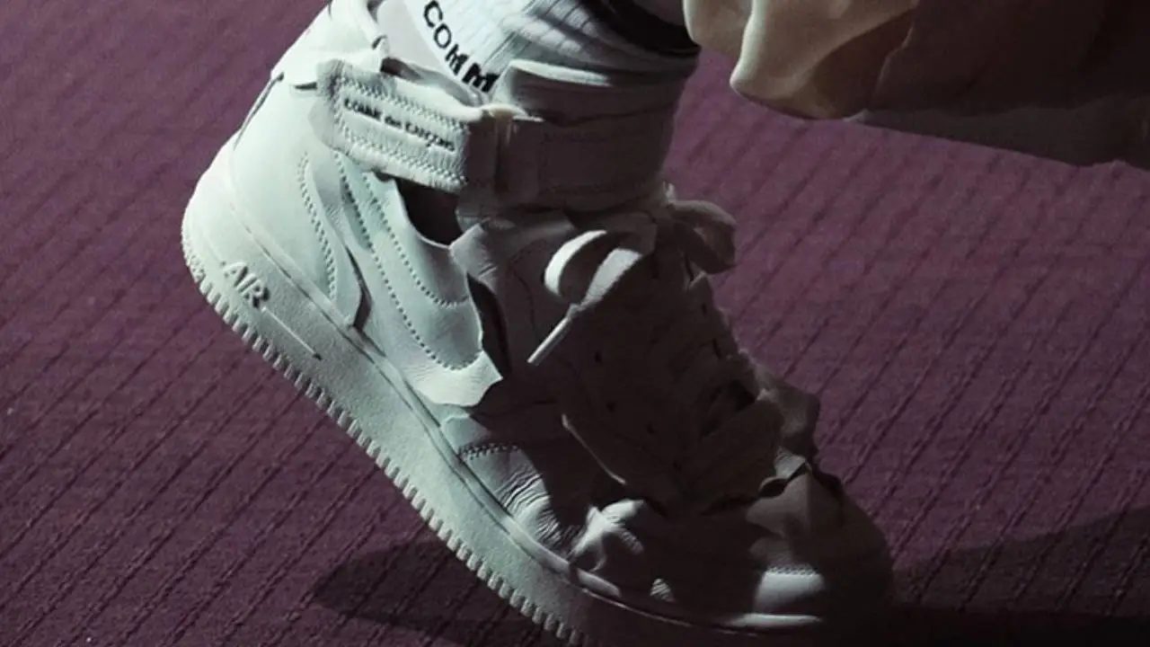 Best Air Force - Comme des Garcons x Nike Air Force 1 Mid White (2020)