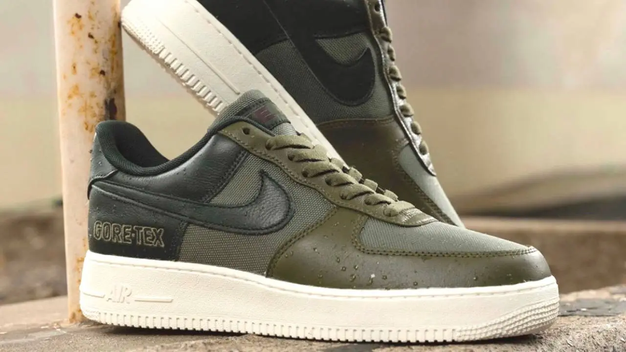 Just Dropped // Double Swoosh Air Force 1 in Olive