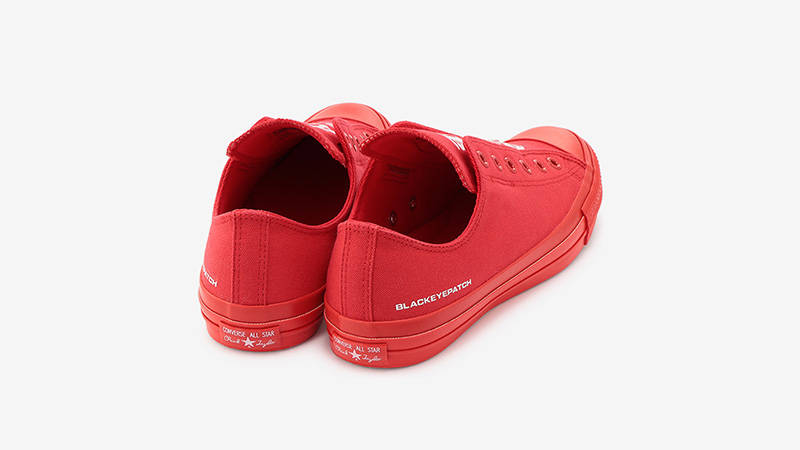 Black Eye Patch × Converse All Star 100 Slip Ox Red back