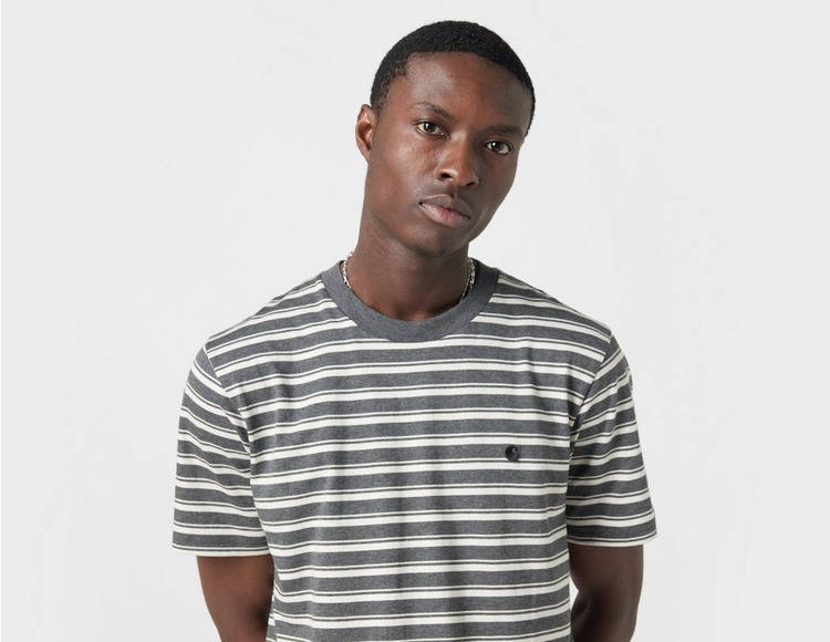 Carhartt WIP Gleeson Stripe T-Shirt White Detail