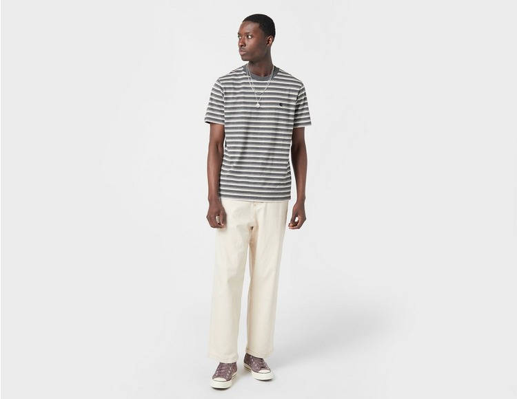 Carhartt WIP Gleeson Stripe T-Shirt White Full