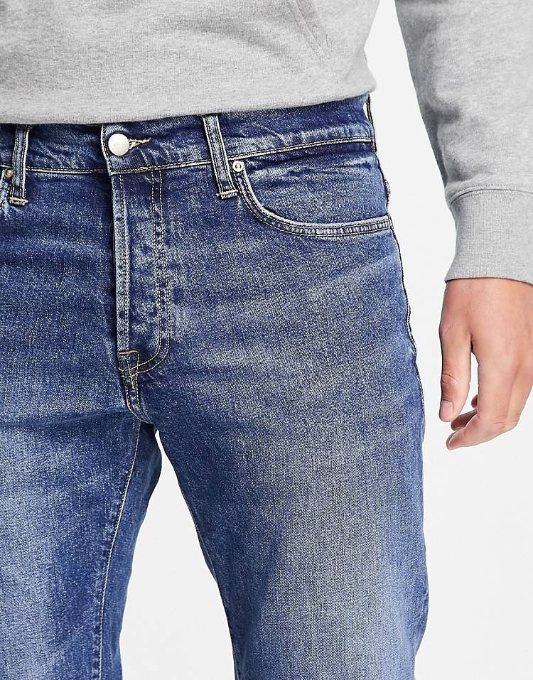 Carhartt WIP Klondike Relaxed Tapered Jeans Blue Detail