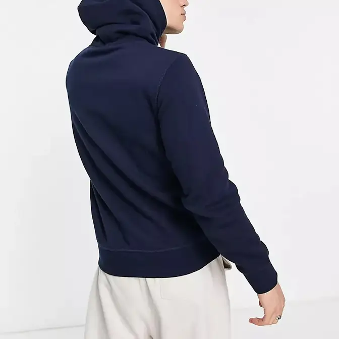 Champion Large Arch Logo Hoodie Navy Back