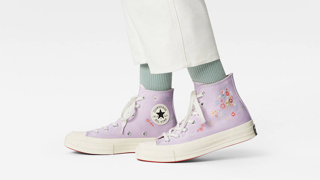 Converse Chuck 70 Floral High Pale Amethyst Multi